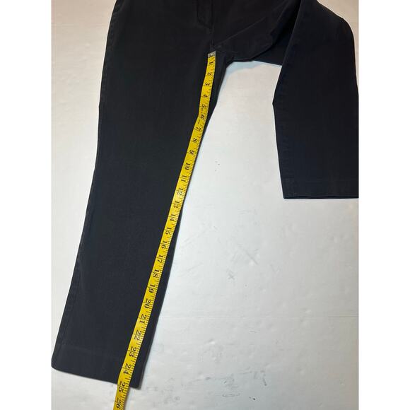 Talbots Pants Women’s Size 6P Black Flat Front High Waist Straight Pant Casual - Picture 3 of 8